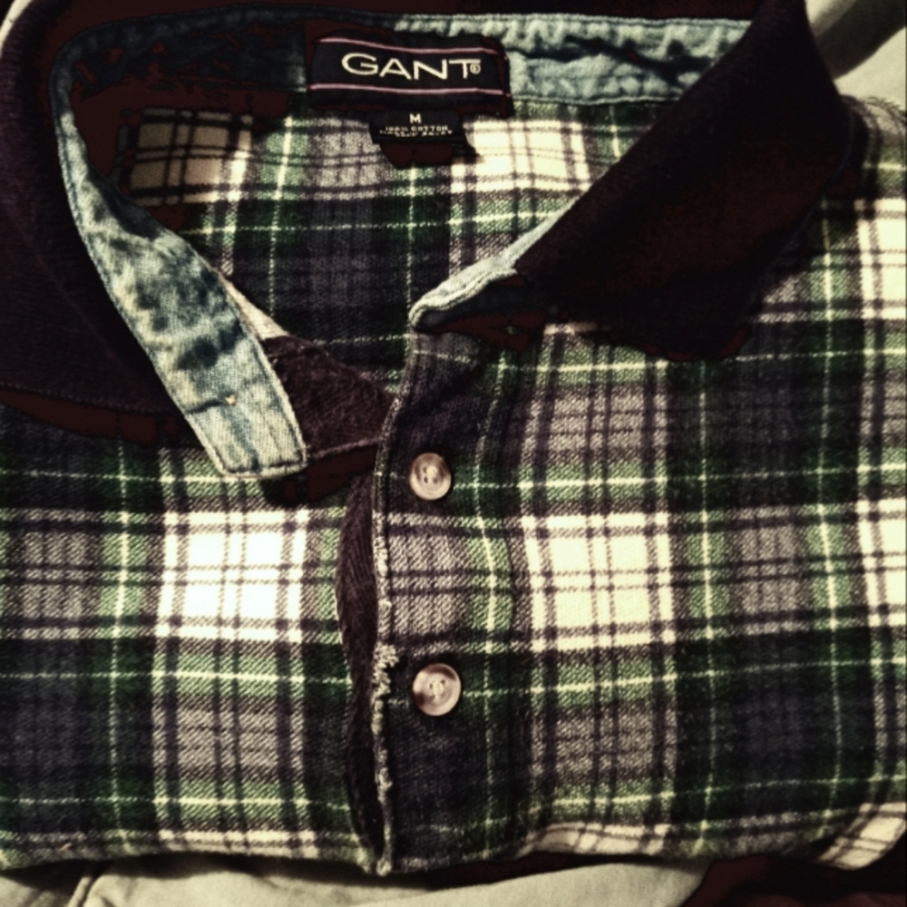 Men's Vintage Grant Polo shirt 100% Egyptian cotton size medium